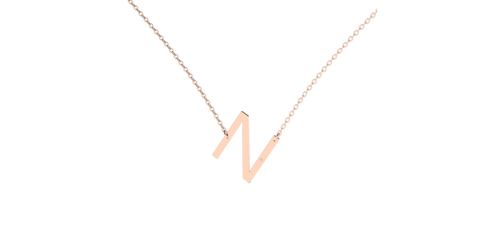 Náhrdelník s diamantem Big Line N