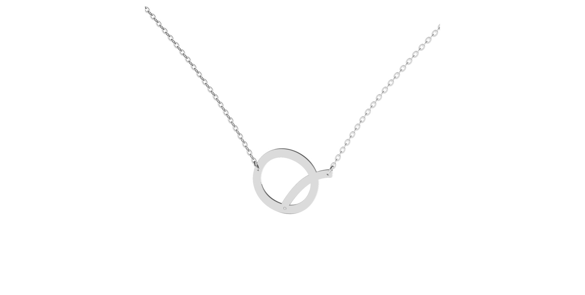 Náhrdelník s diamantem Big Line Q