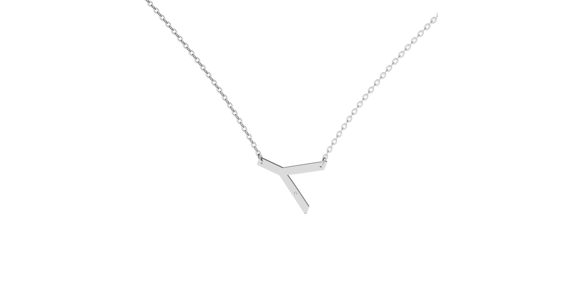 Náhrdelník s diamantem Big Line Y