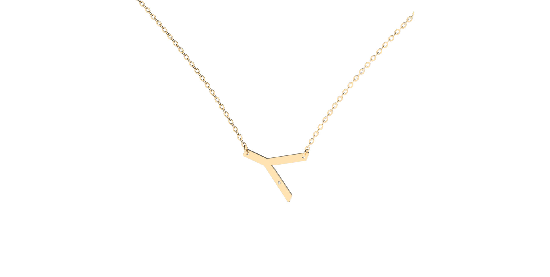 Náhrdelník s diamantem Big Line Y