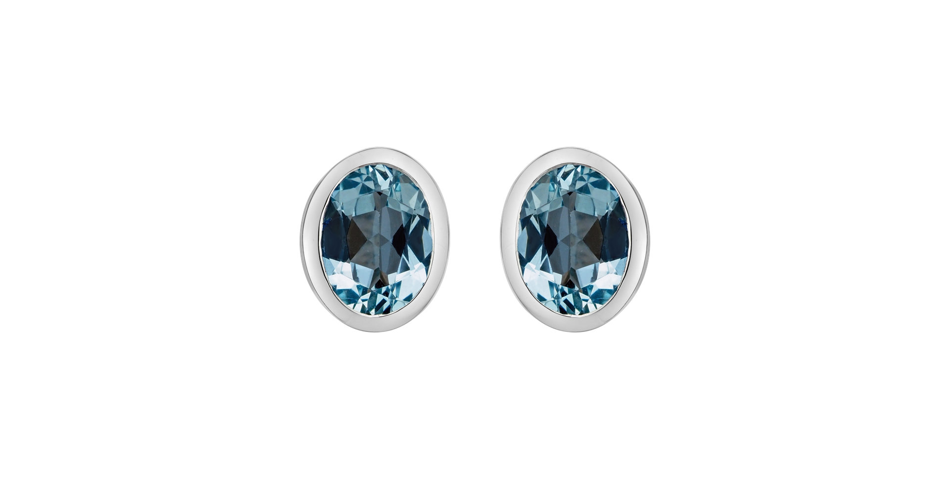 Naušnice s akvamarínem Fabienne