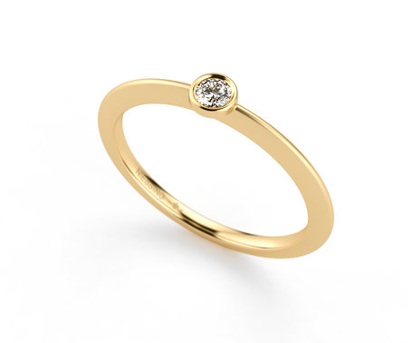 Prsten s diamantem Stella