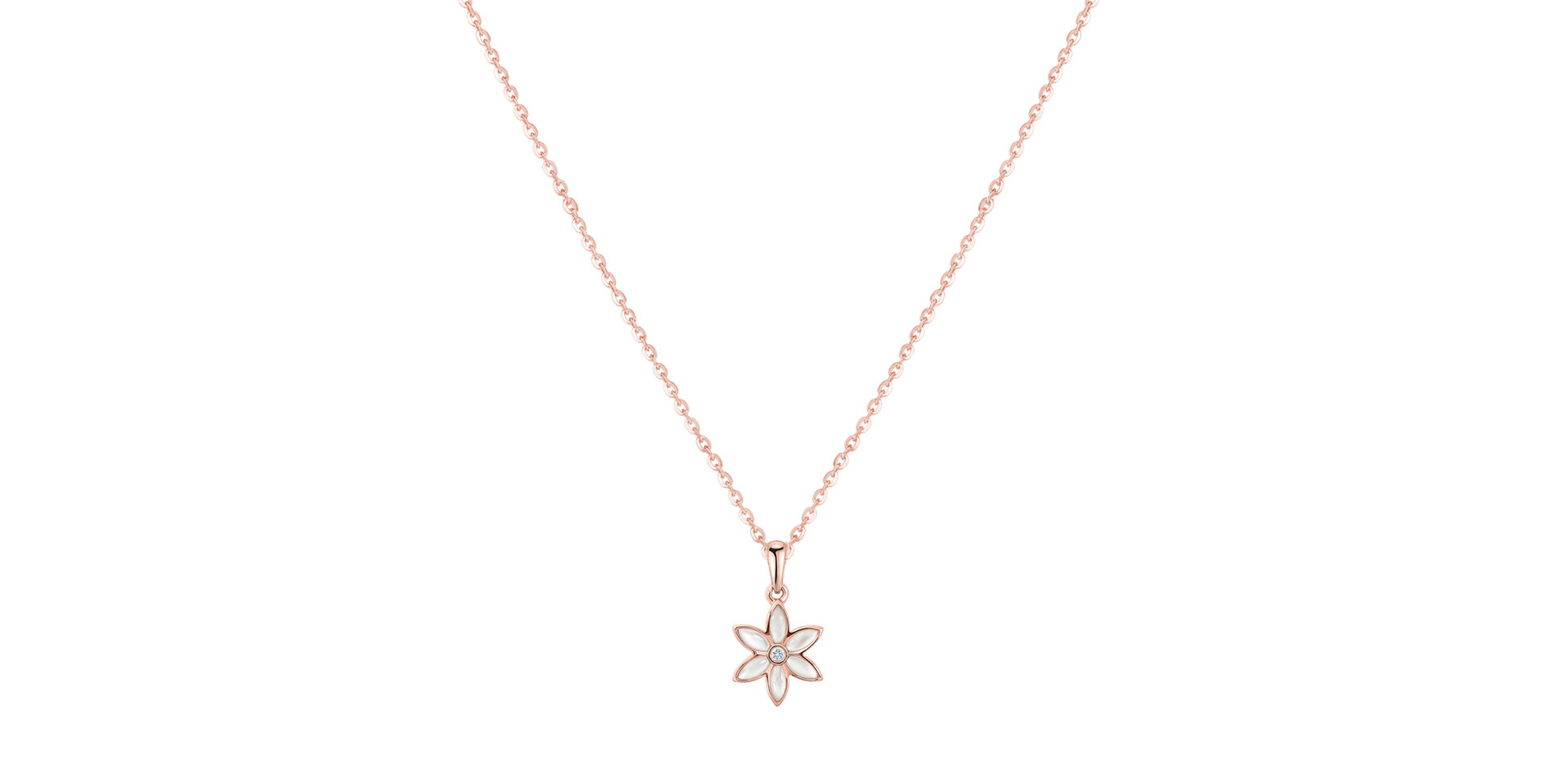 Přívěs s diamantem a perletí Floral Symphony