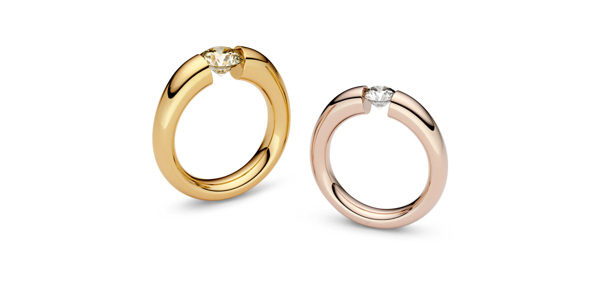 Prsten s diamantem Verlauf