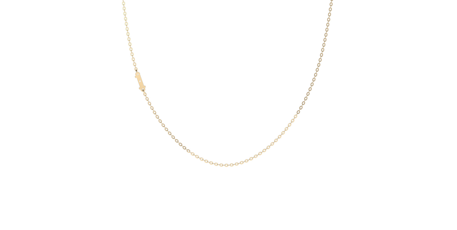 Náhrdelník s diamantem Big Classic L