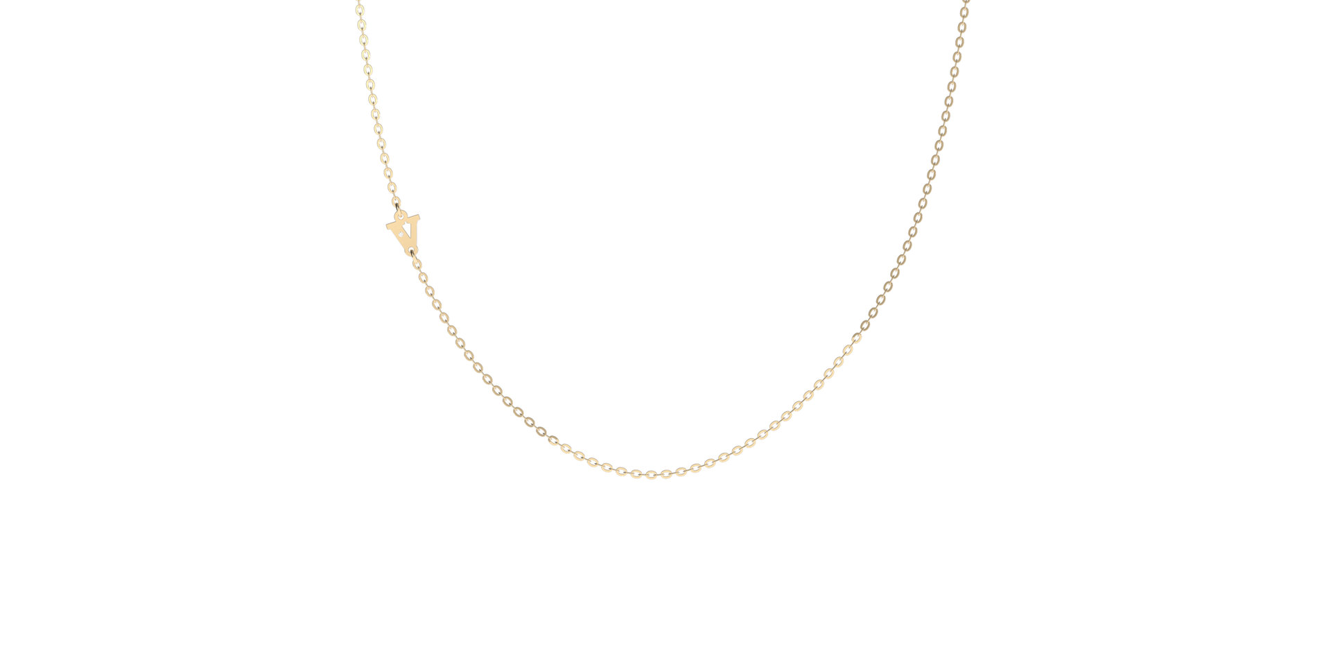 Náhrdelník s diamantem Big Classic V