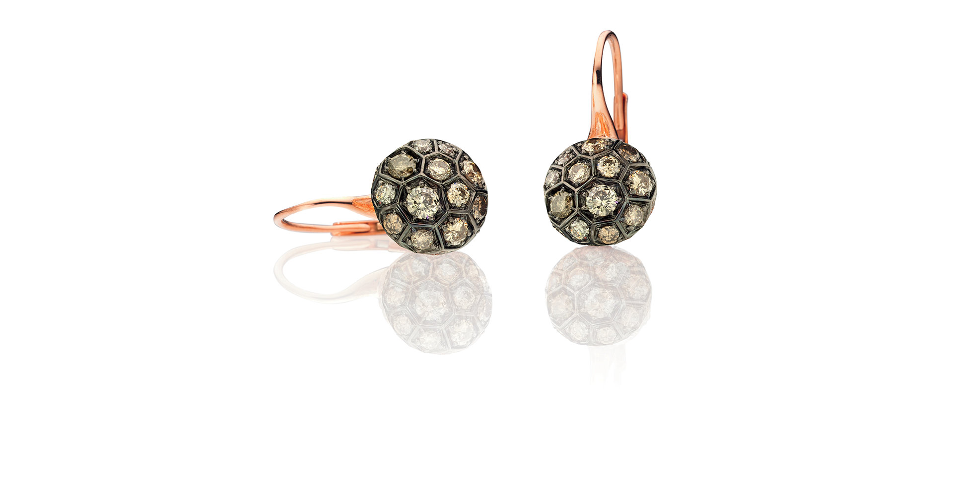 Náušnice s diamanty Fiore Magico