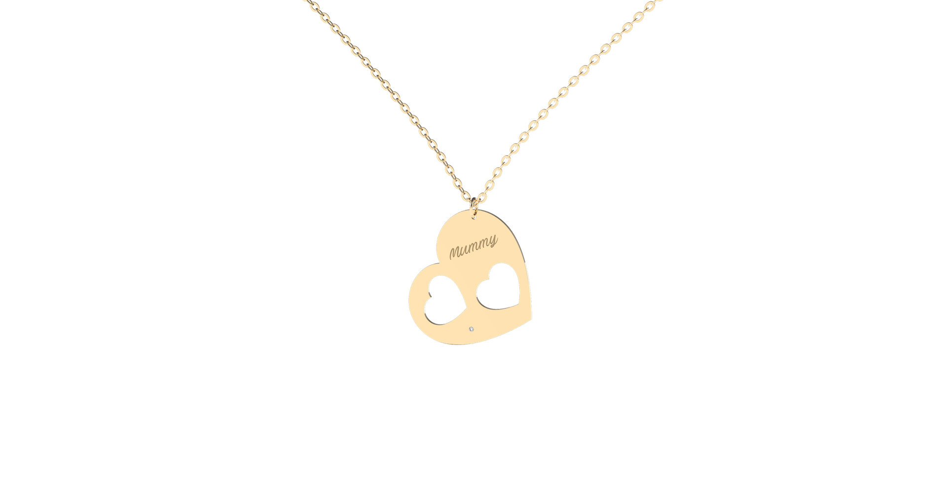 Náhrdelník s diamantem Mummy