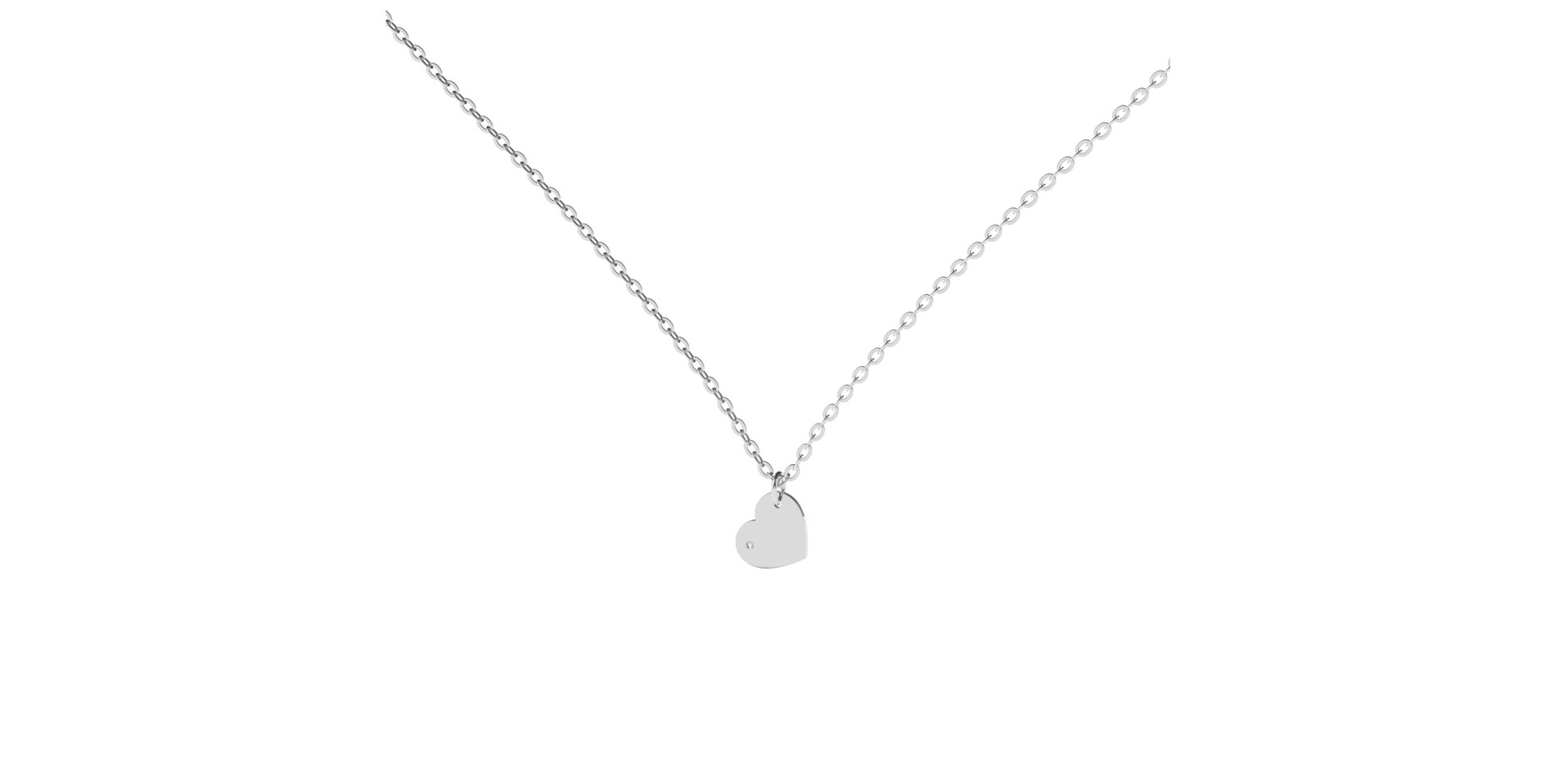 Náhrdelník s diamantem Precious Heart