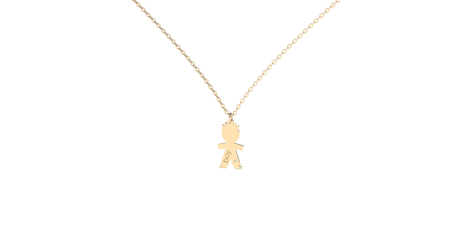 Náhrdelník s diamantem Boy