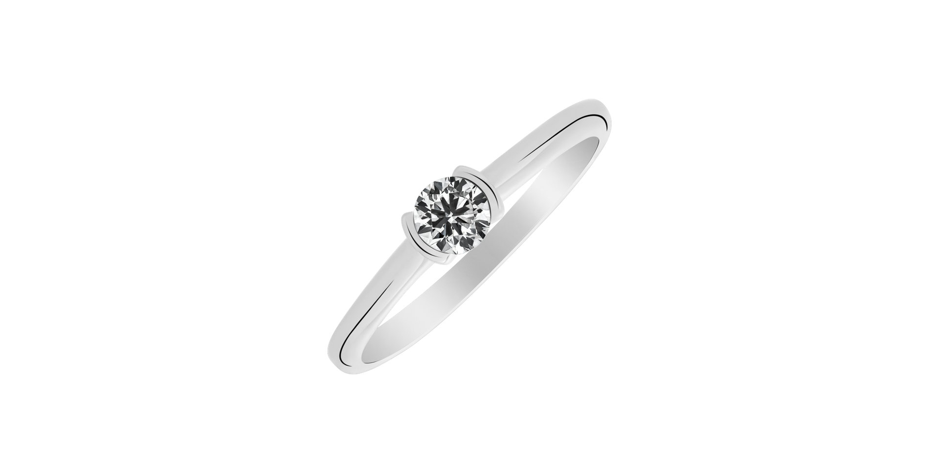 Prsten s diamantem Asteria