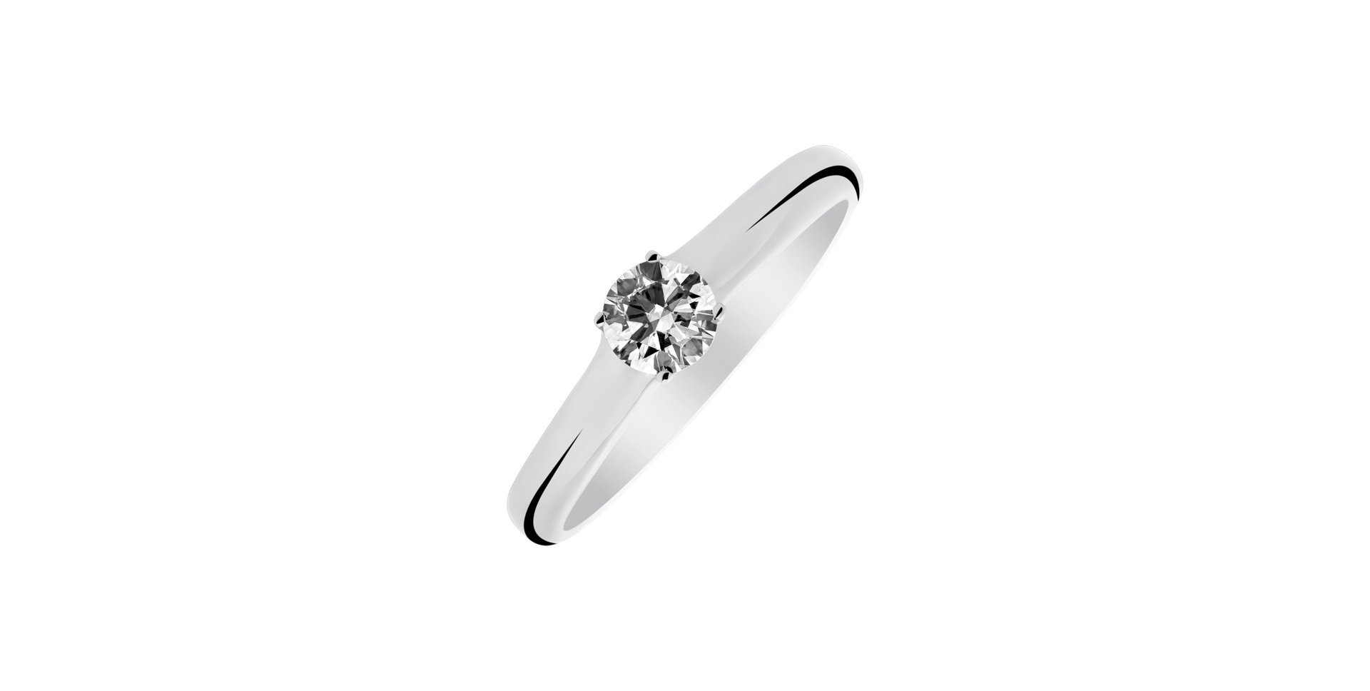 Prsten s diamantem Asterio