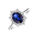 Prsten s safírem a diamanty Princess Gem4