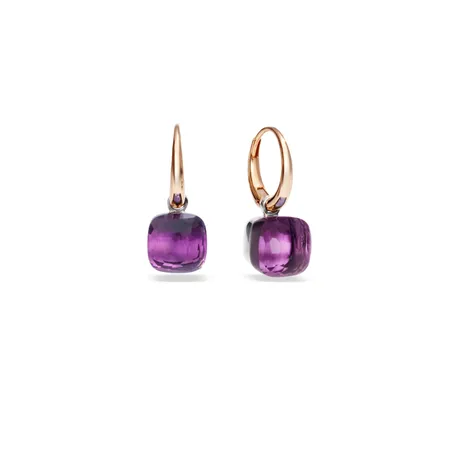 Náušnice s ametystem Nudo Petit