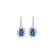 Náušnice s diamanty a tanzanitem Princess4