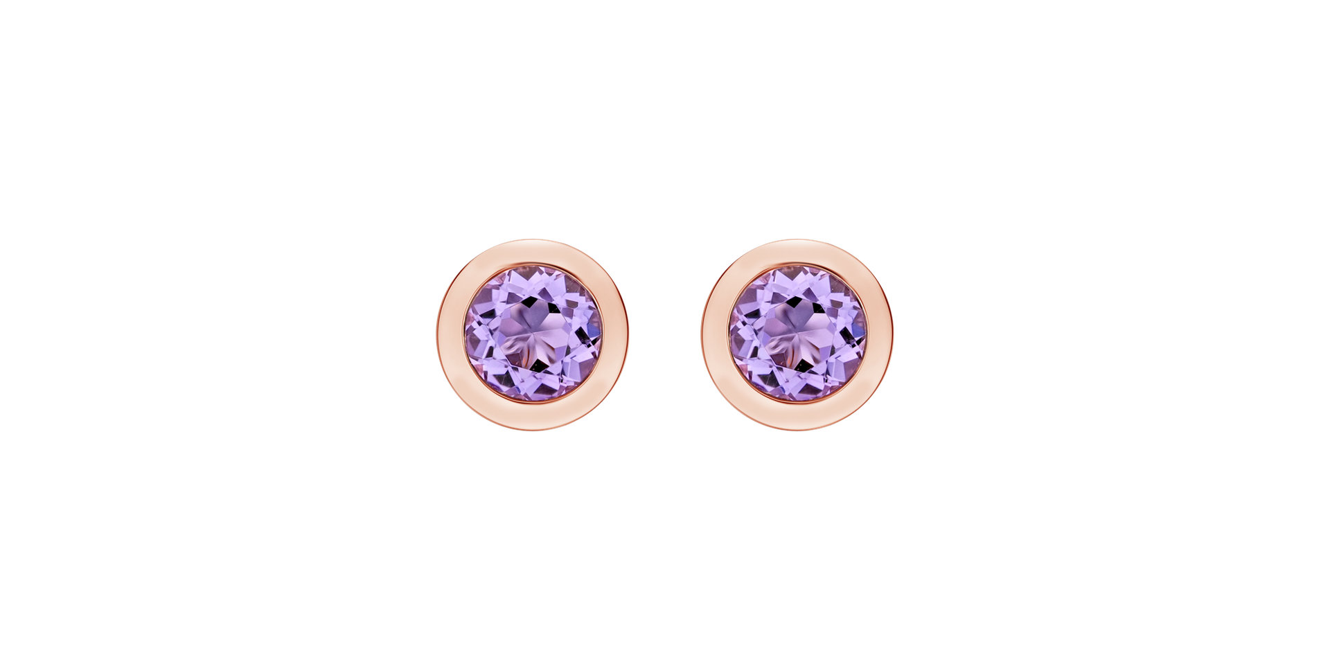 Naušnice s ametystem Priscille