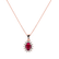 Náhrdelník s rubínem a diamanty Princess Sparkle4