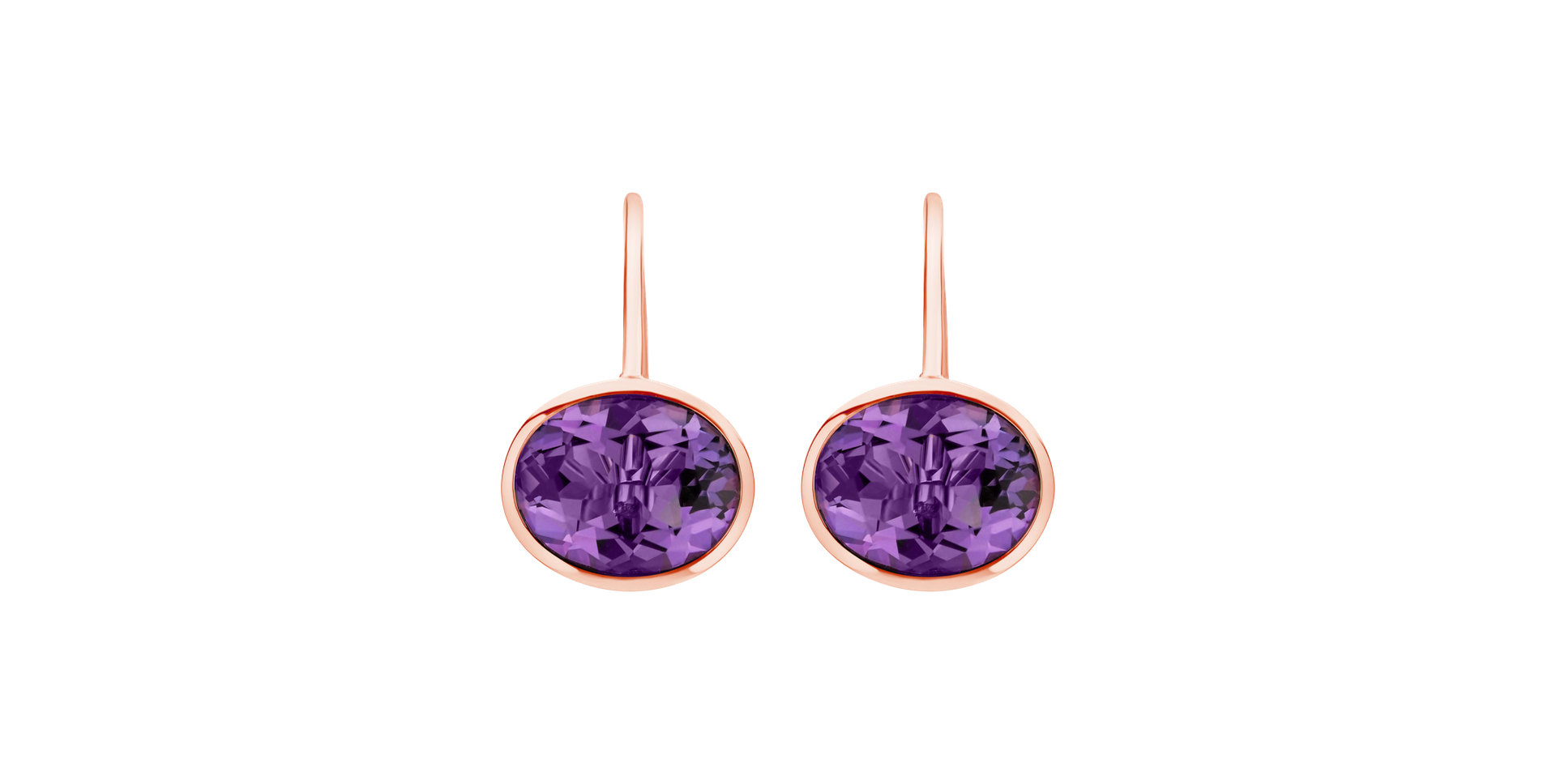 Naušnice s ametystem Soline