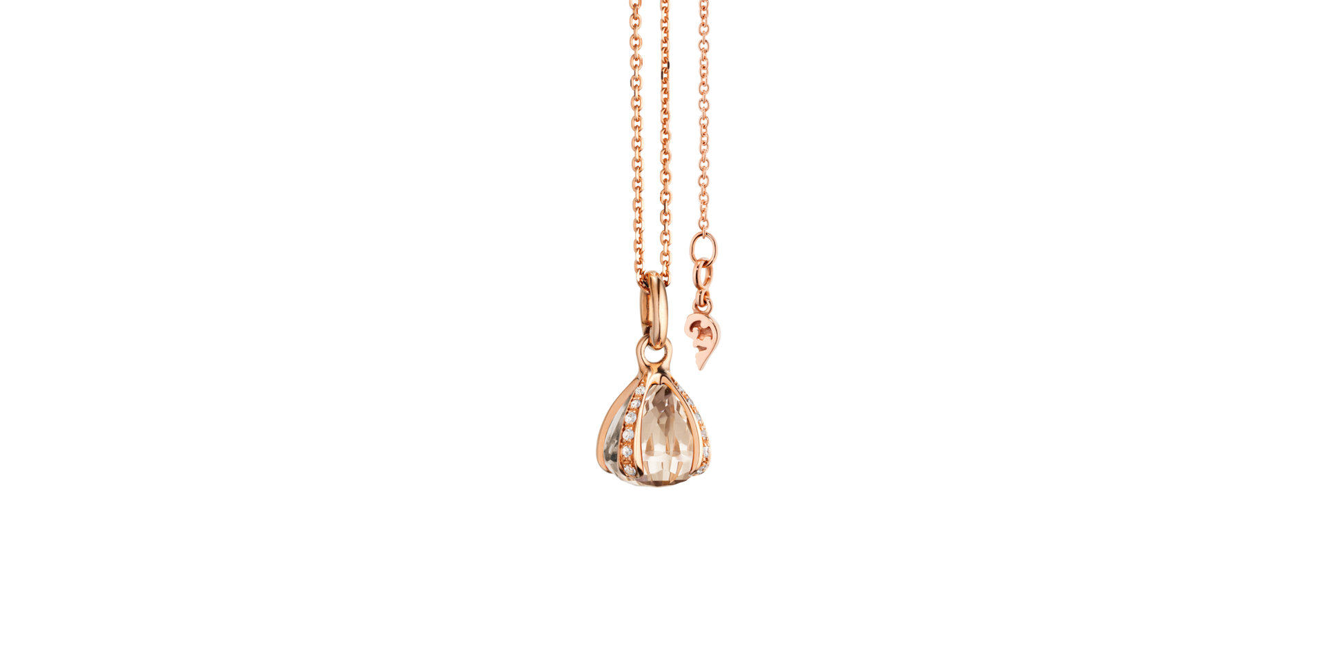 Přívěs s diamanty a morganitem Capriccio