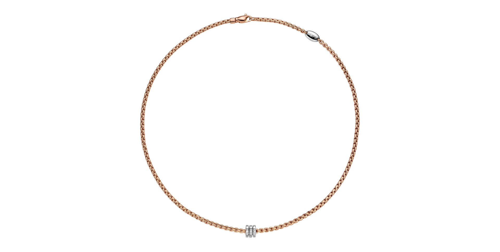 Náhrdelník s diamanty Flex'it