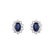 Náušnice s diamanty a safírem Princess5