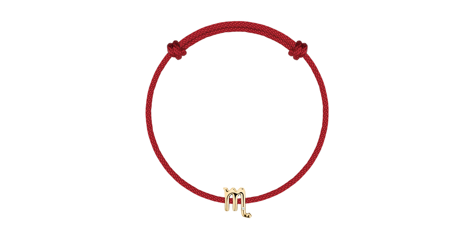 Diamantový náramek se šňůrkou Scorpio