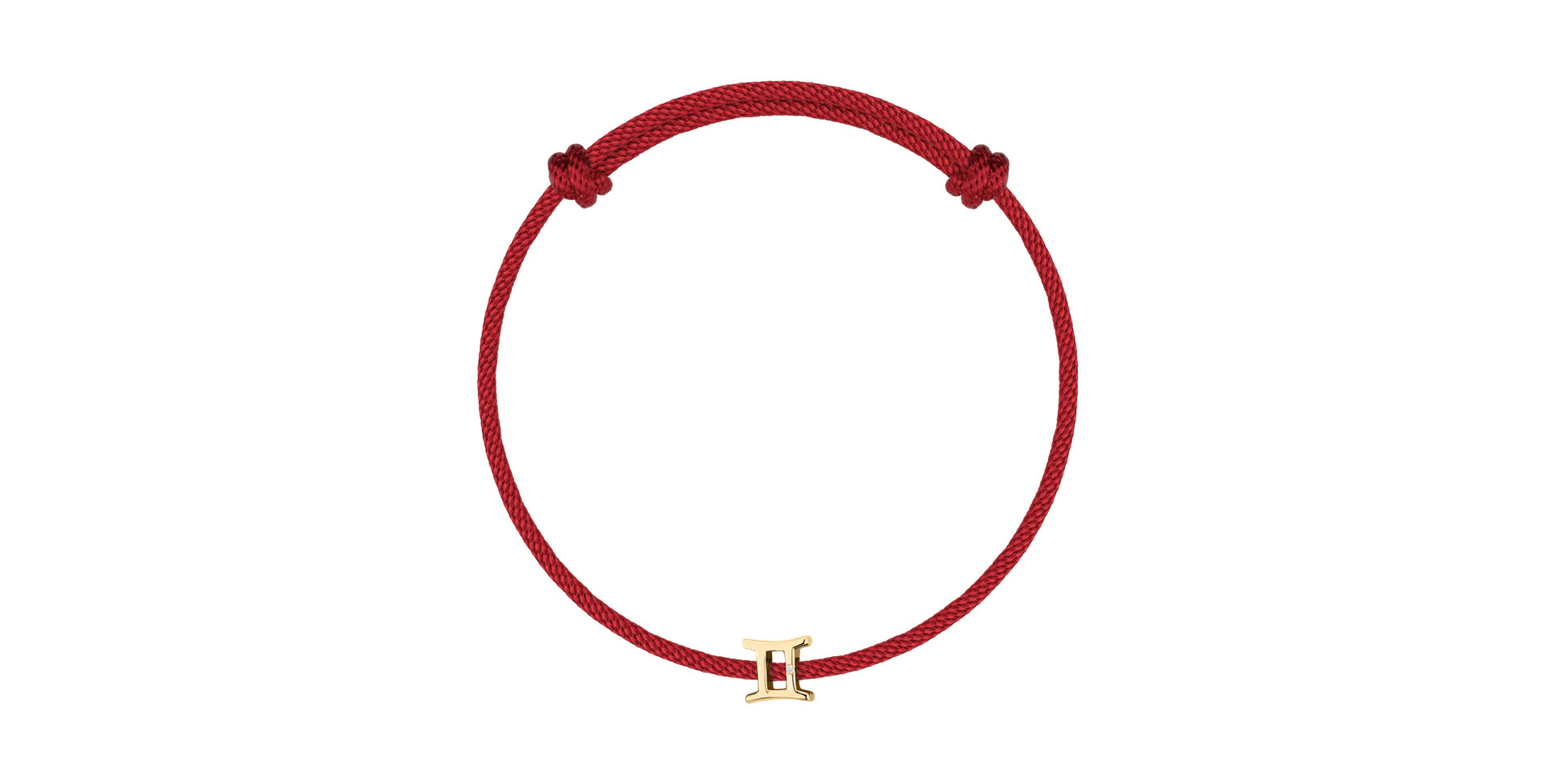 Diamantový náramek se šňůrkou Gemini