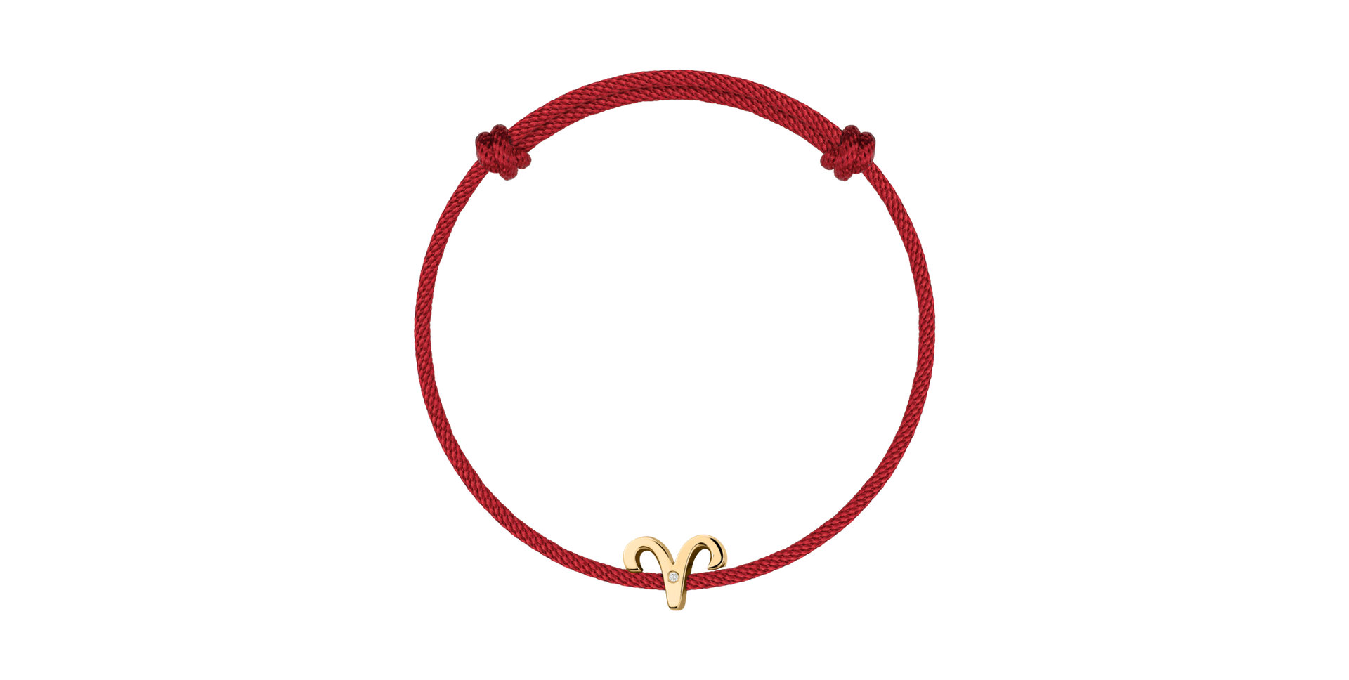 Diamantový náramek se šňůrkou Aries