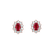 Náušnice s diamanty a rubínem Princess5
