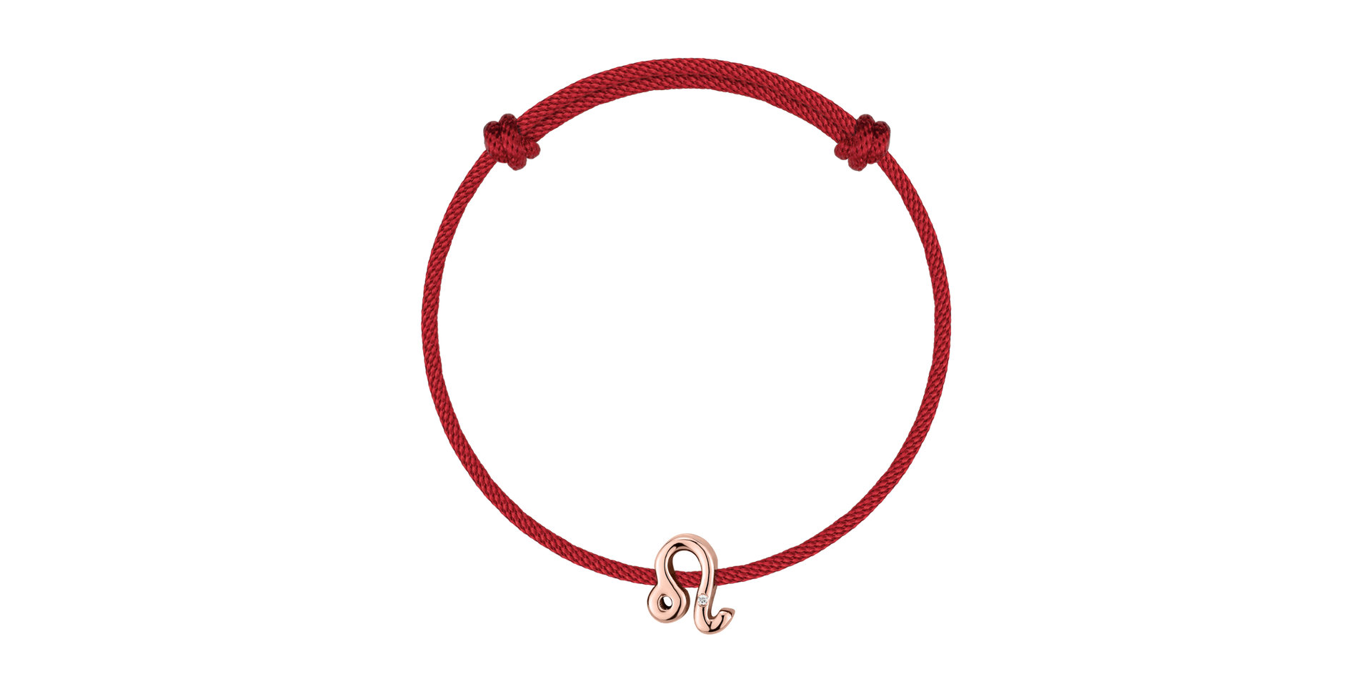 Diamantový náramek se šňůrkou Leo