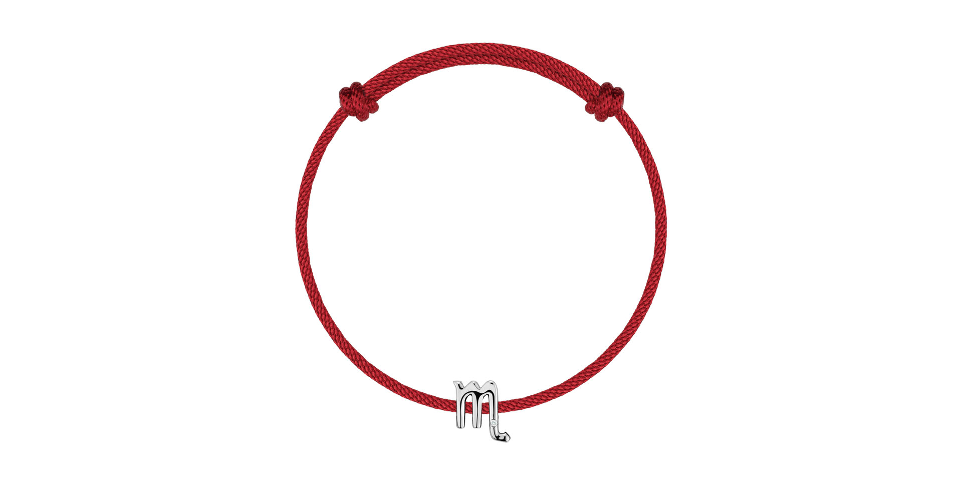 Diamantový náramek se šňůrkou Scorpio