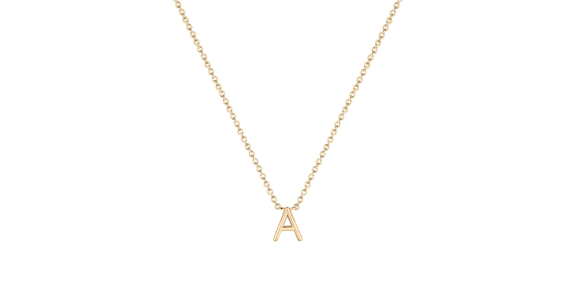 Náhrdelník s diamantem Round Line A