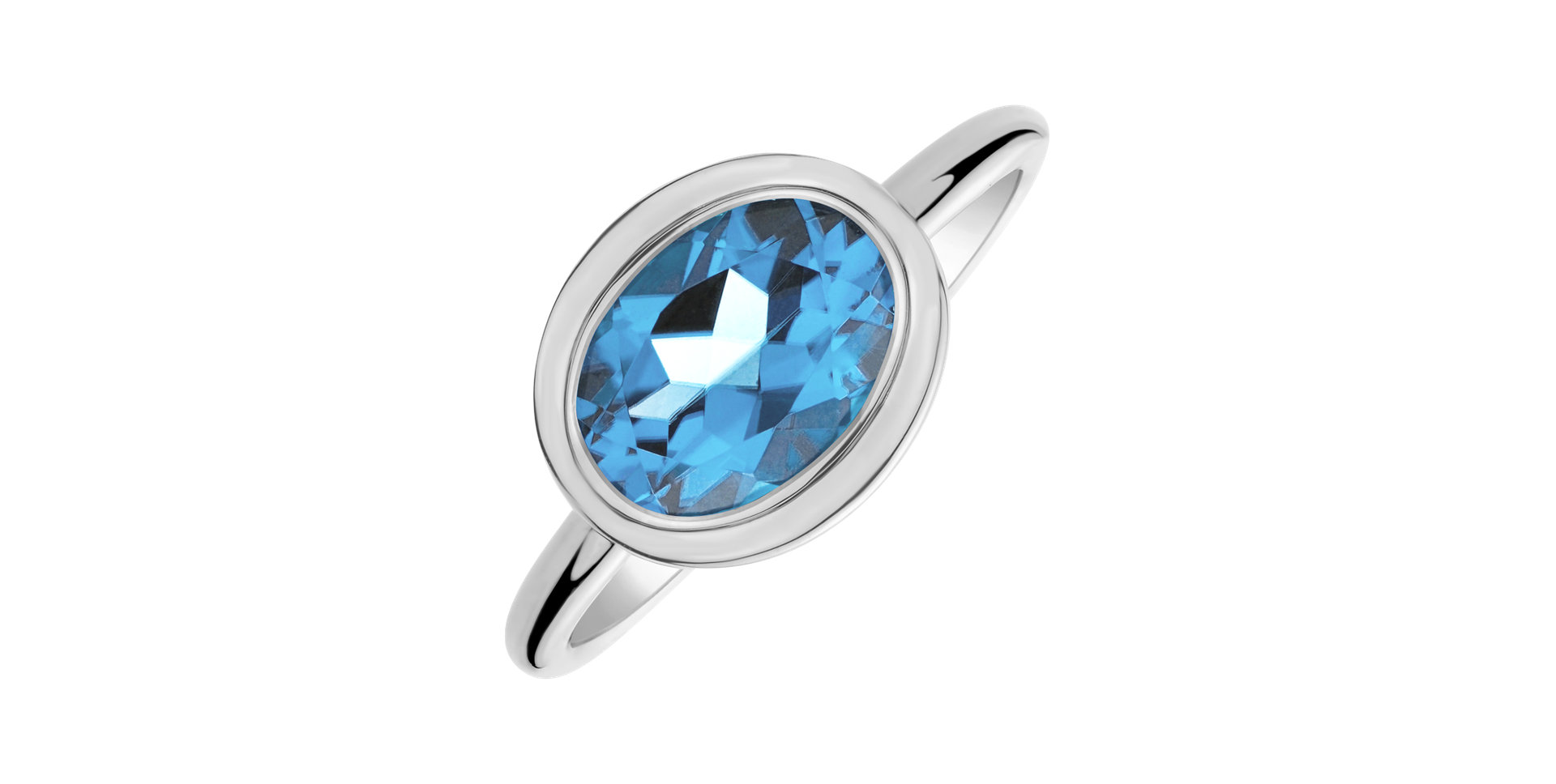 Prsten s topazem swiss Bonbon