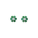 Náušnice s diamantem a smaragdy Shiny Flower5