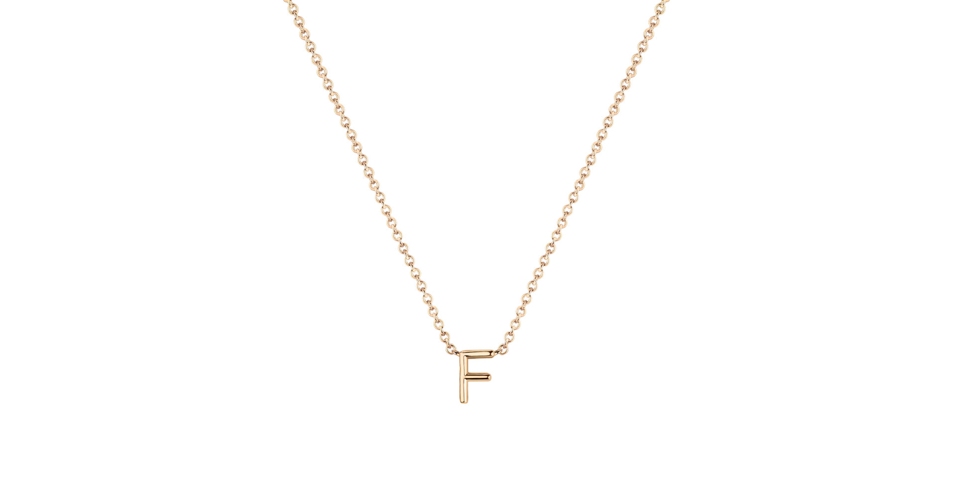 Náhrdelník s diamantem Round Line F