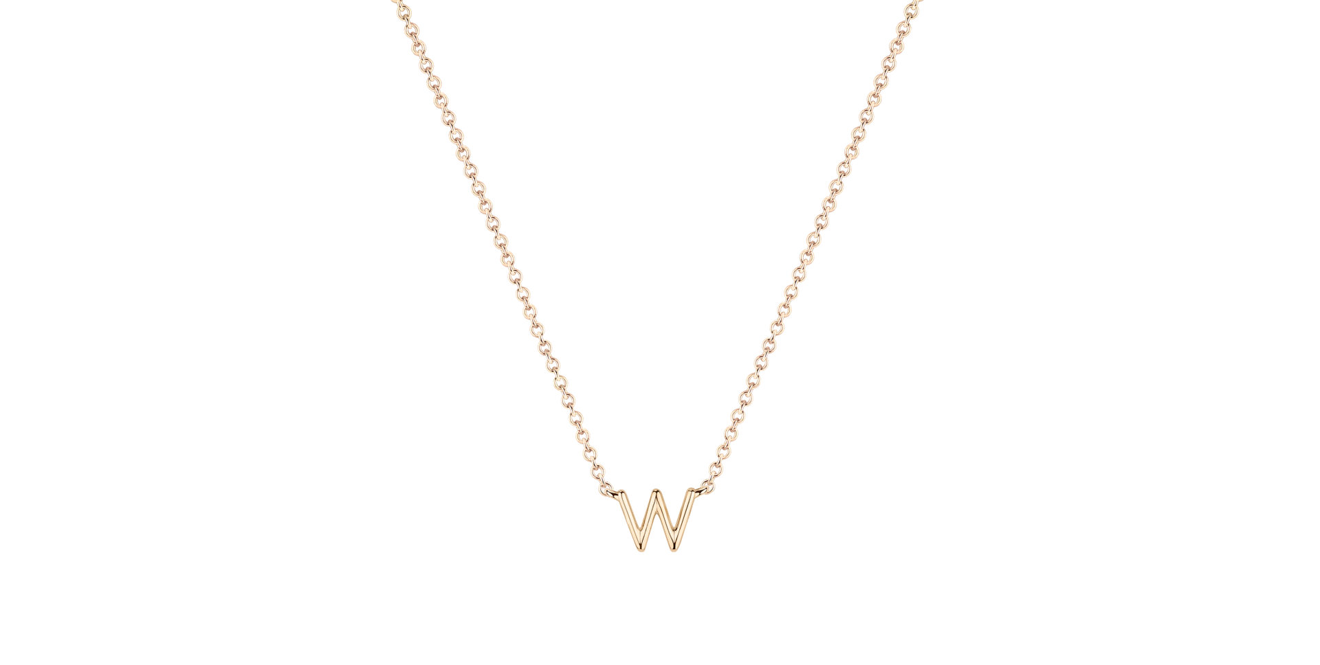 Náhrdelník s diamantem Round Line W