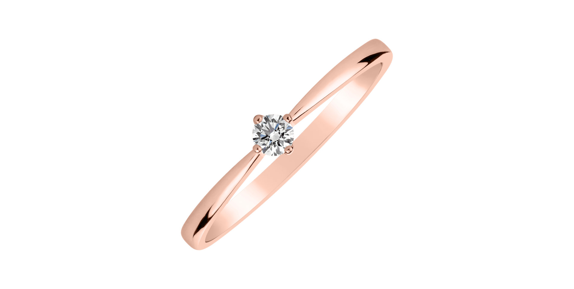 Prsten s diamantem Made with Love