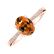 Prsten s diamanty a citrínem madeira Bonbon6