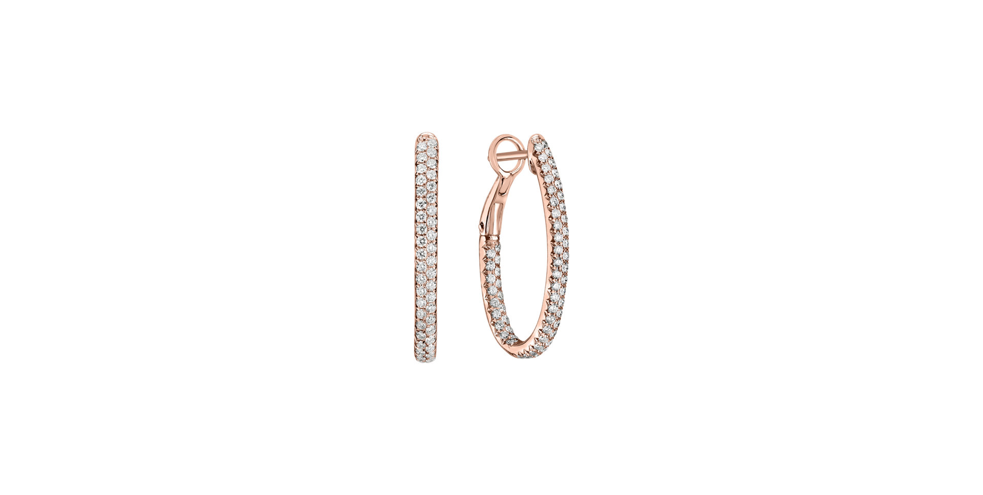 Náušnice s diamanty Inferno Courier