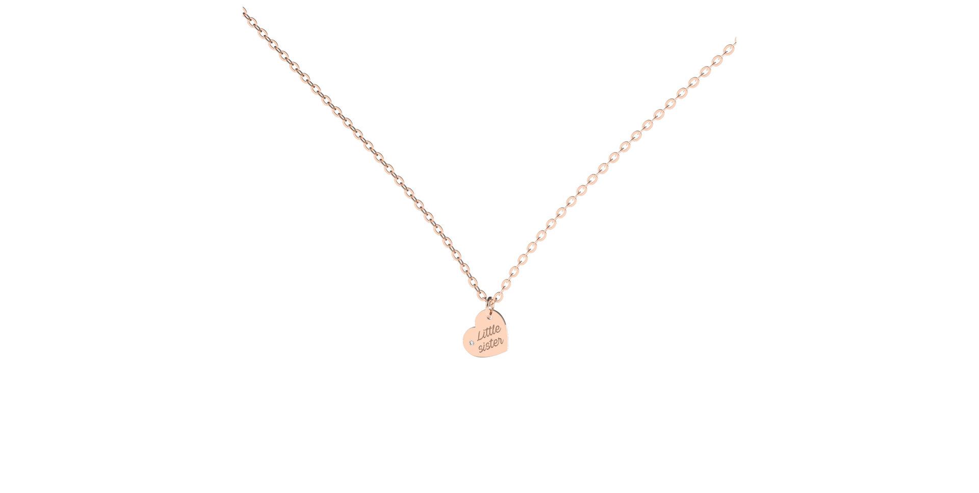Náhrdelník s diamantem Little Sister