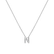 Náhrdelník 14kt bílé zlato s diamantem Glittering Letter N4