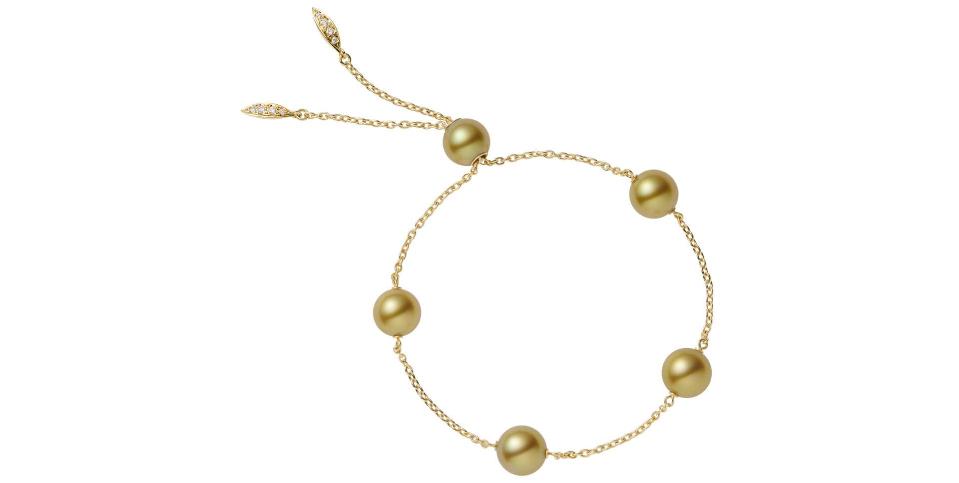 Náramek s diamanty a perlami Pearls In Motion Collection