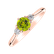 Prsten s diamanty a peridotem Midnight Serenity4