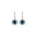 Náušnice s modrým diamantem a bílými diamanty Blue Tears5