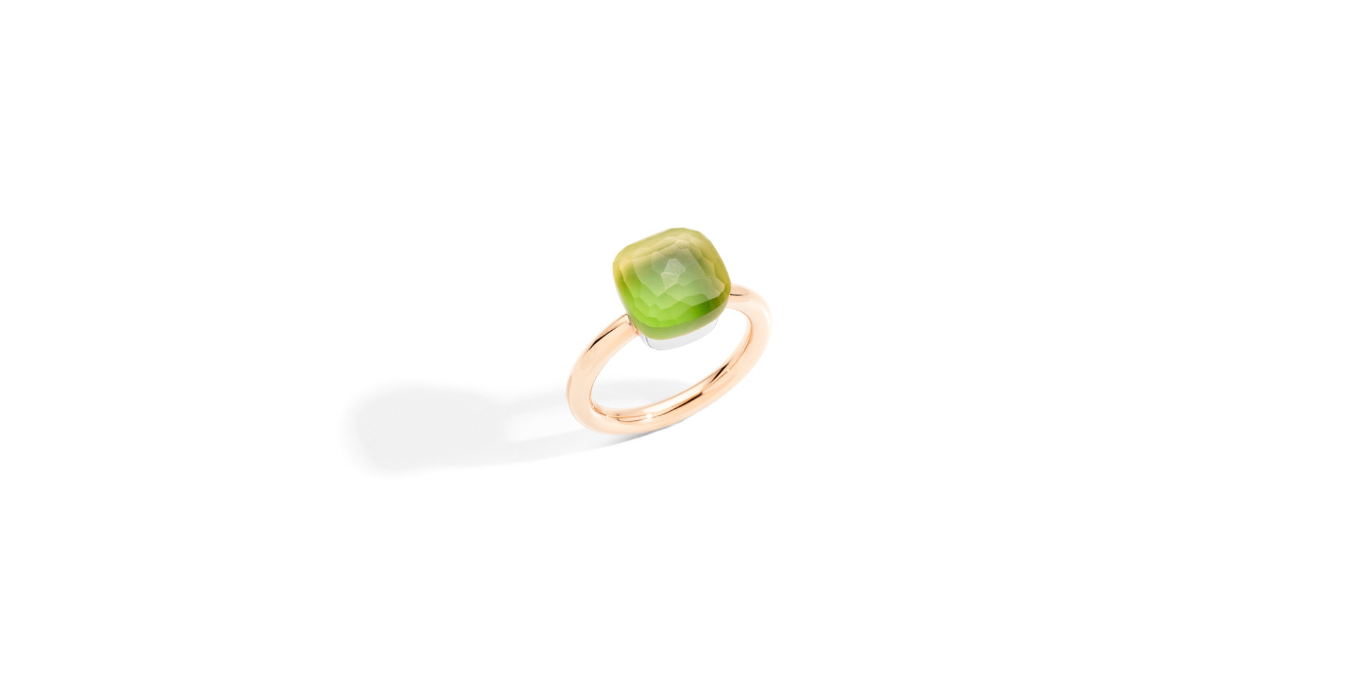 Prsten s quartzem a chalcedonem Nudo Ring