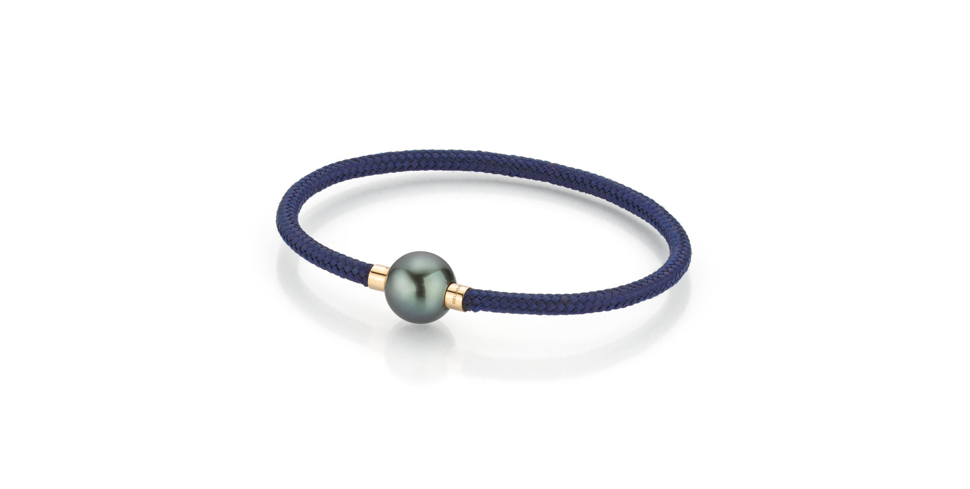 Náramek s mořskou černou tahitskou perlou Midnight Blue