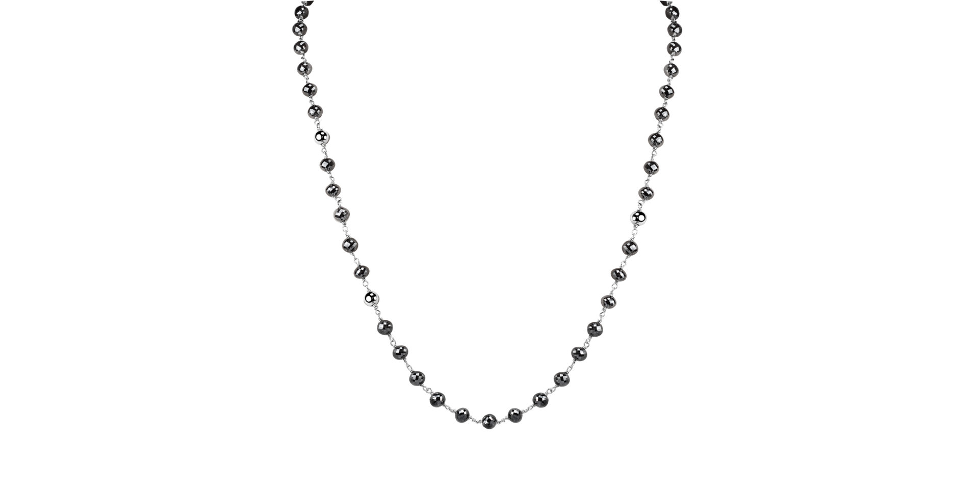 Náhrdelník s černými diamanty Darkness Sorrow