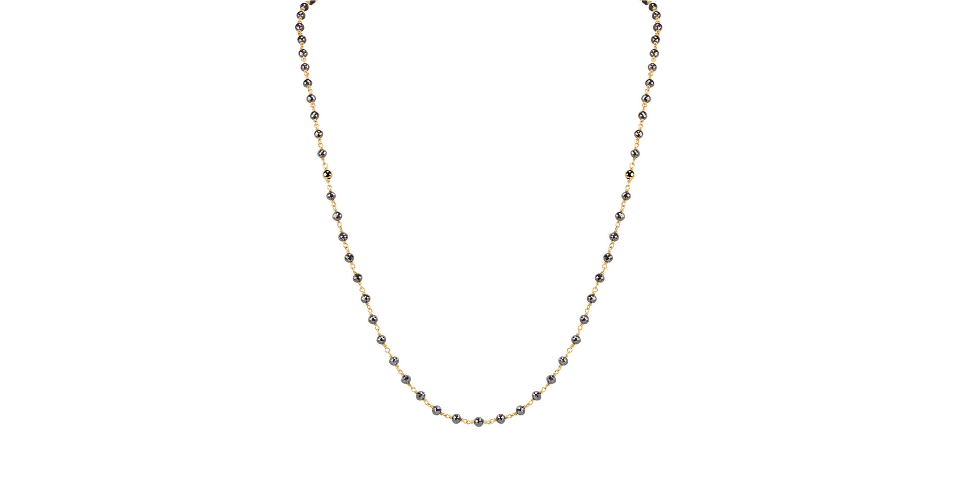 Náhrdelník s černými diamanty Darkness Sorrow