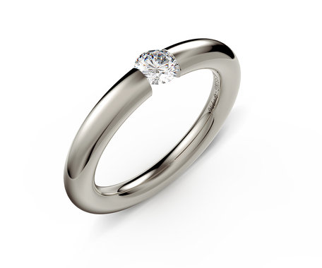 Prsten s diamantem Spannring Round