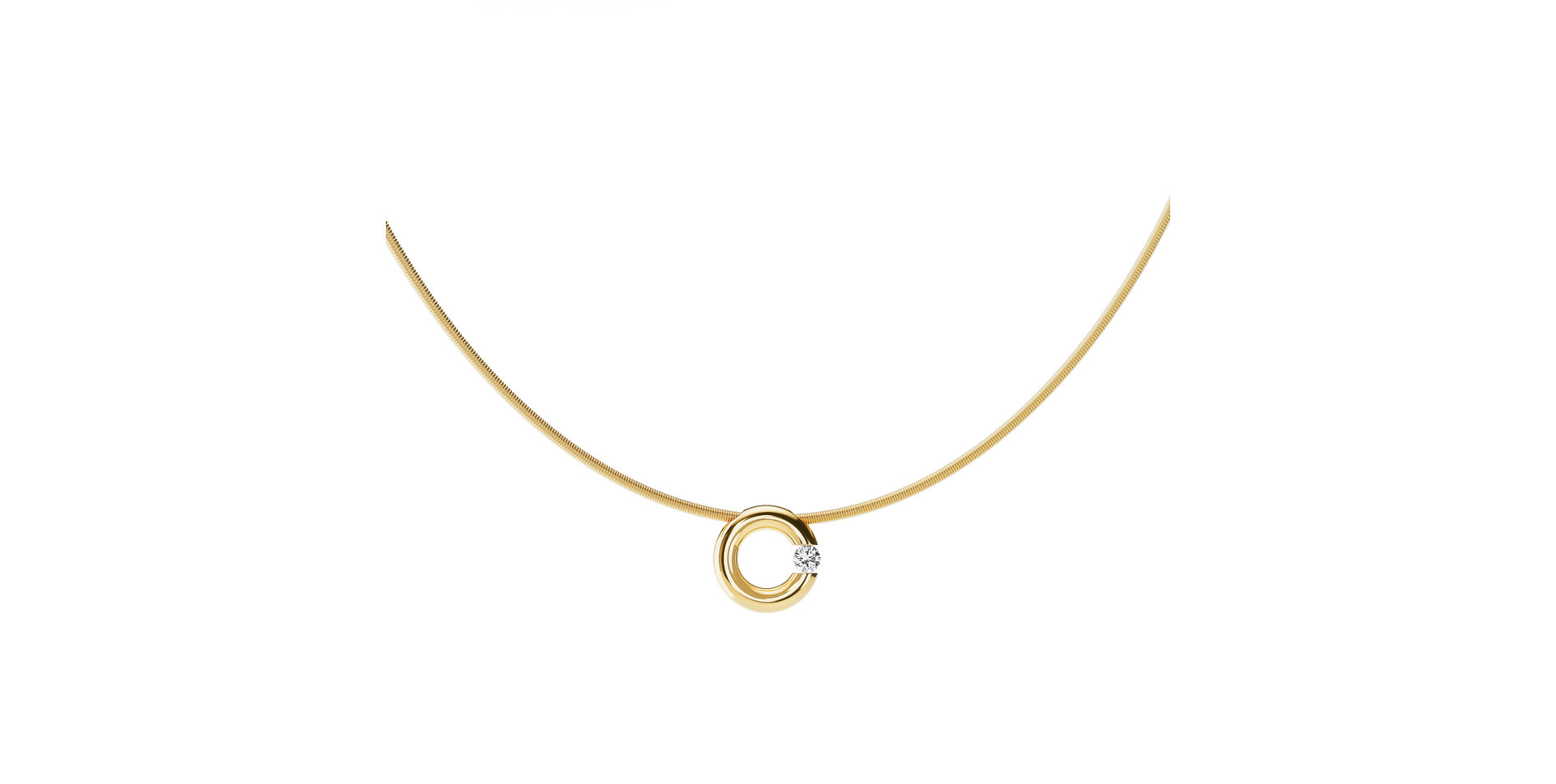 Přívěsek s diamantem Spannring